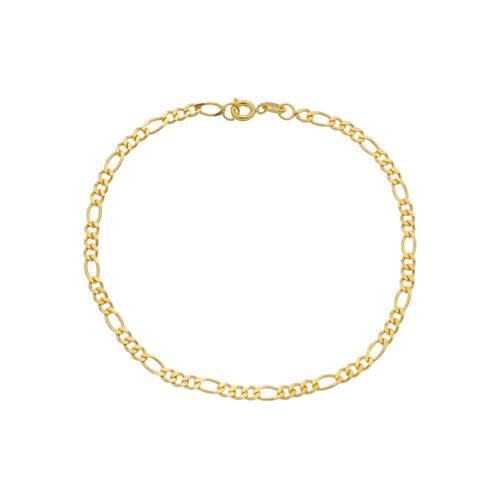 Pulseira Dourada Masculina Elo 3 por 1 &#8211; 4mm