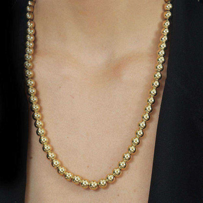 Colar Dourado de Bolas Médias - Galeria