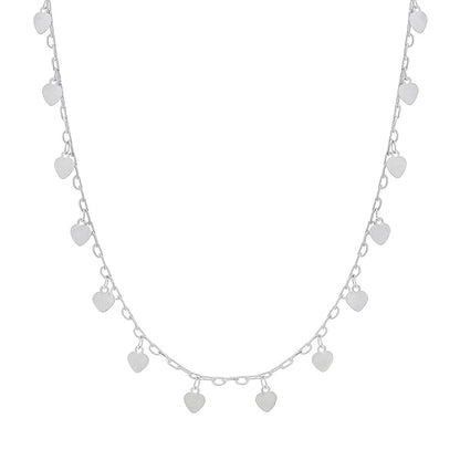 Colar de Corações em Prata 925