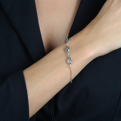 Pulseira Prateada de Búzios - Galeria