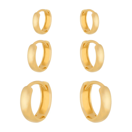 Trio Dourado de Argolinhas